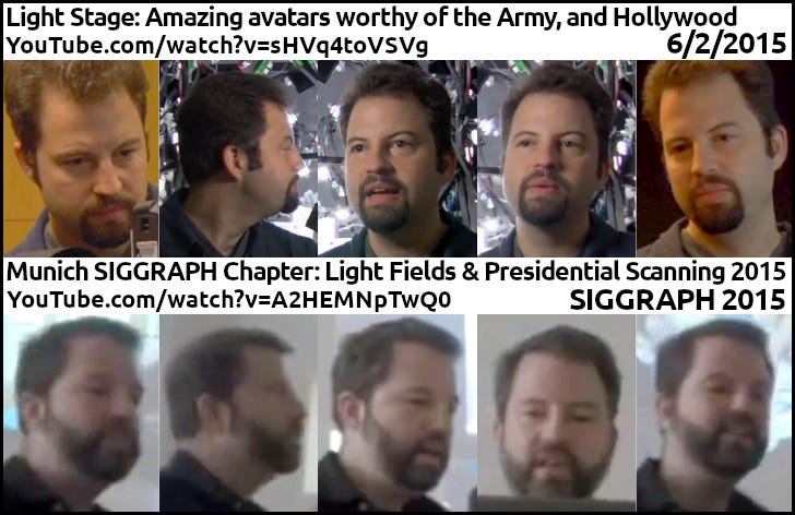 Debevec age progression 1 — Light Stage June 2015, SIGGRAPH 2015, VES November 2015