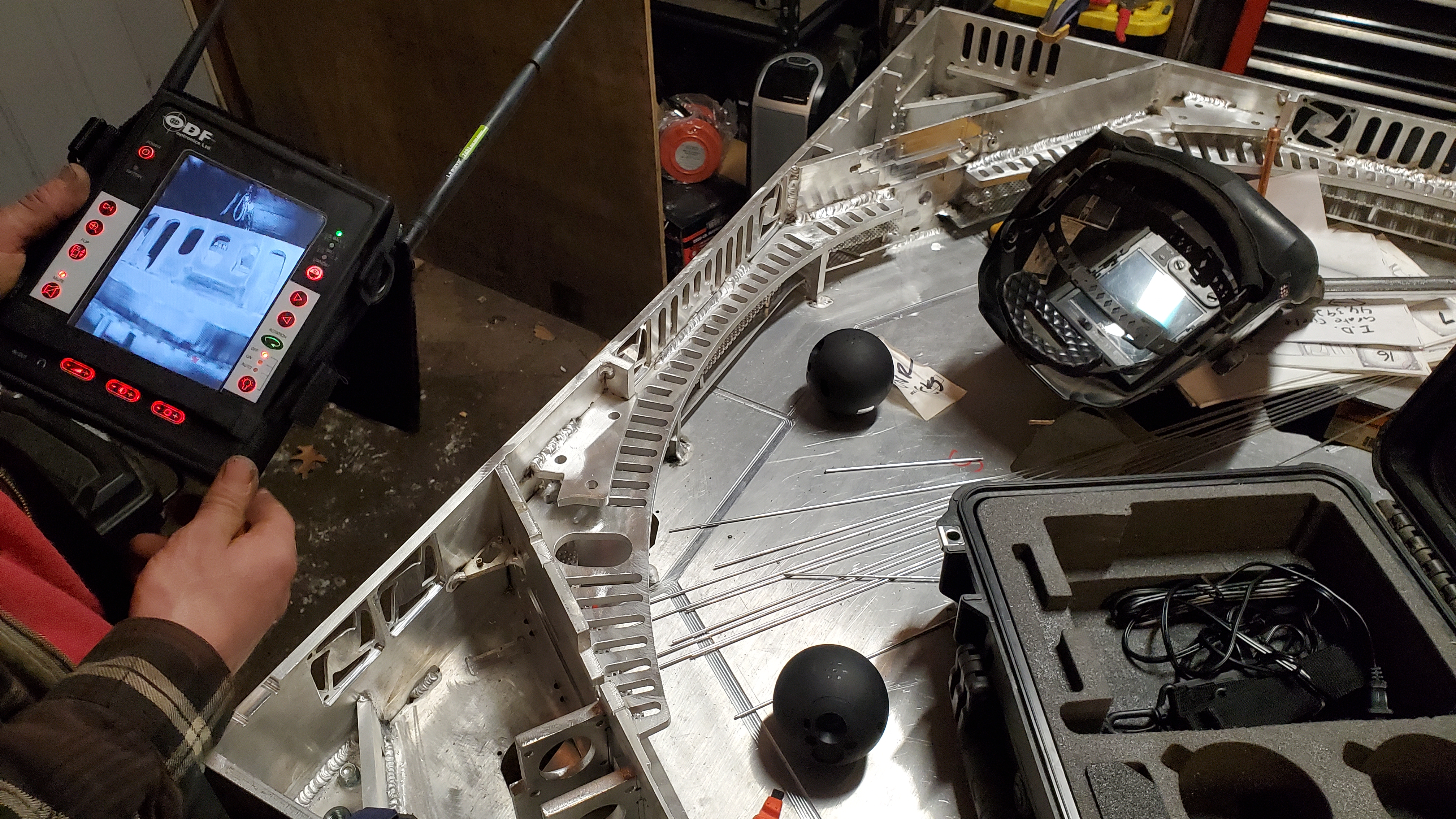 ODF Optronics gear during welding session